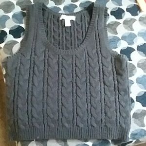 Forever 21 cropped grey sweater